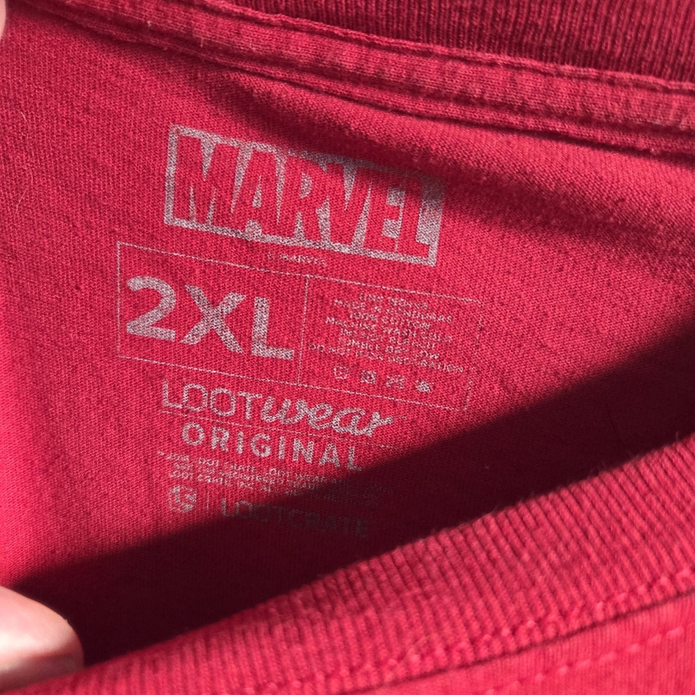 Marvel X Dead Pool Shirt Mens Short Sleeve "Taco Surprise" Graphic Logo Sz 2XL - Picture 7 of 9